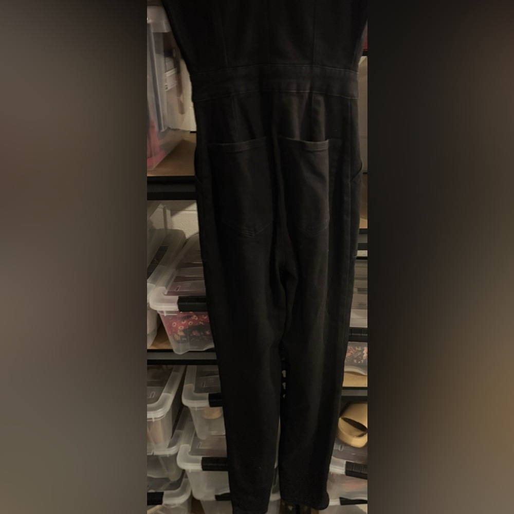 Good American fit for success black denim jumpsuit - Picture 8 of 14